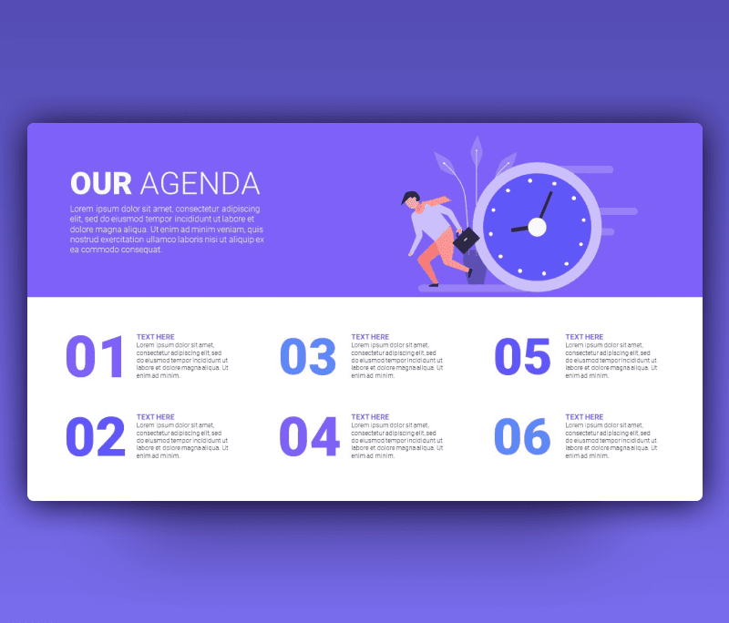Business Agenda Template for PowerPoint - PPT