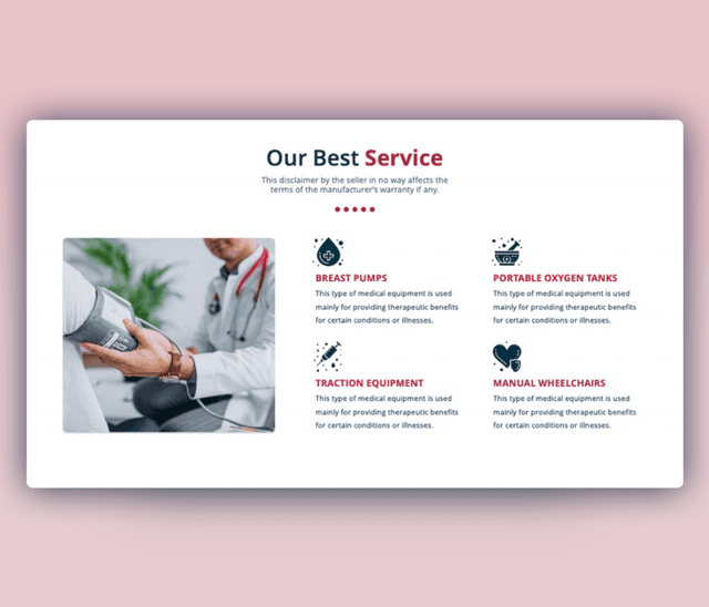 Best Service PPT (Medical Service offering Template)