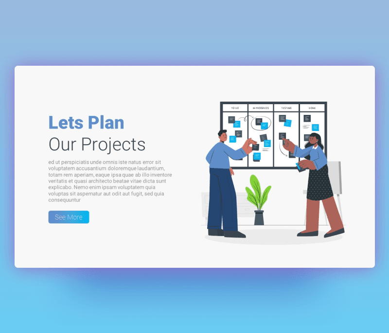 Lets Plan our Project - Project Plan PowerPoint Template