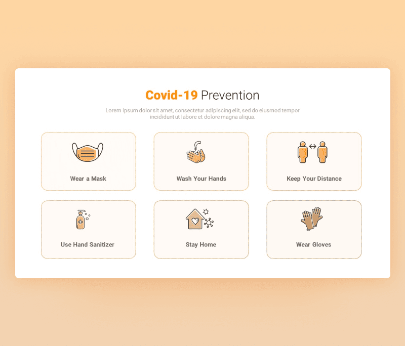 Covid-19 Prevention Template for PowerPoint