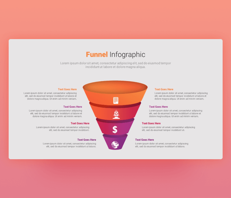 Funnel Infographic Template for PowerPoint