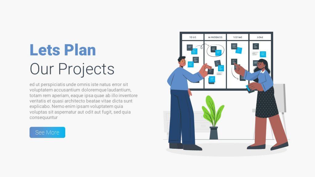 Lets Plan our Project - Project Plan PowerPoint Template