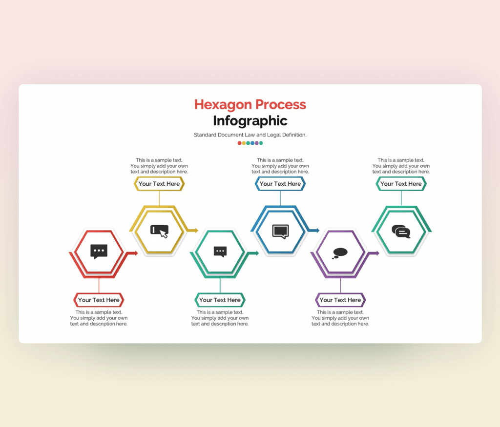 Editable Hexagon Infographic Template for PowerPoint