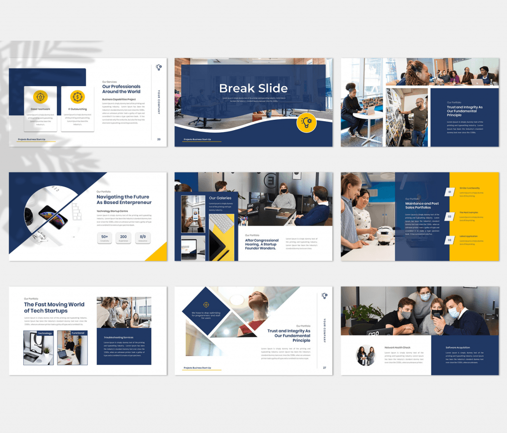 Project – Creative Business Presentation powerpoint