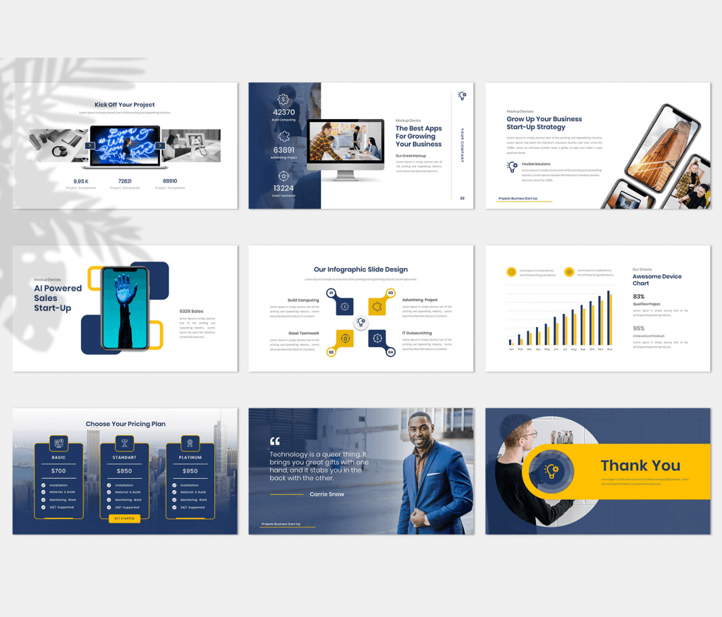 Project – Creative Business Presentation powerpoint