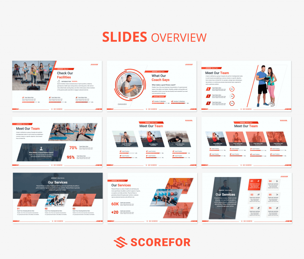 Scorefor - Sports and Fitness PowerPoint Presentation Template