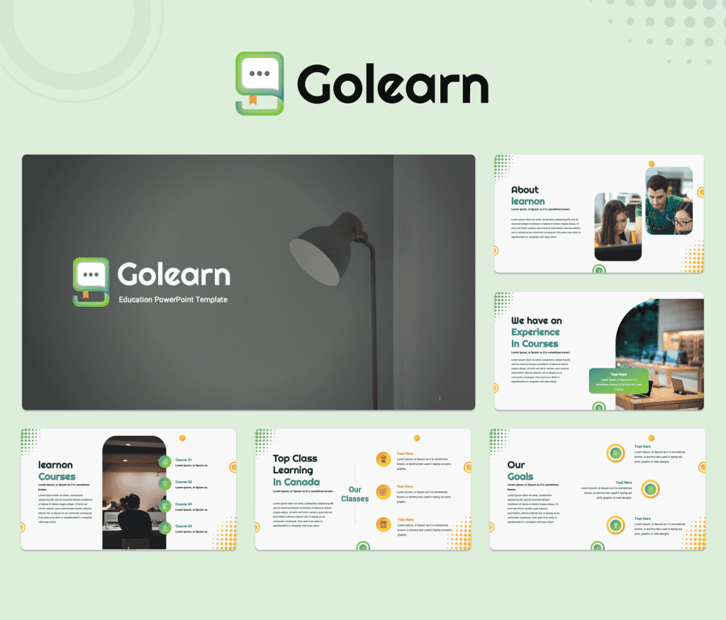 Golearn Education PPT Presentation Template
