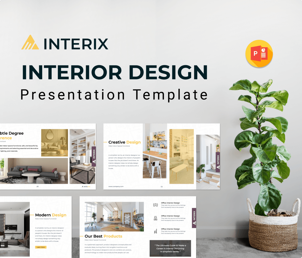 Interix - Interior Design Project Presentation PPT