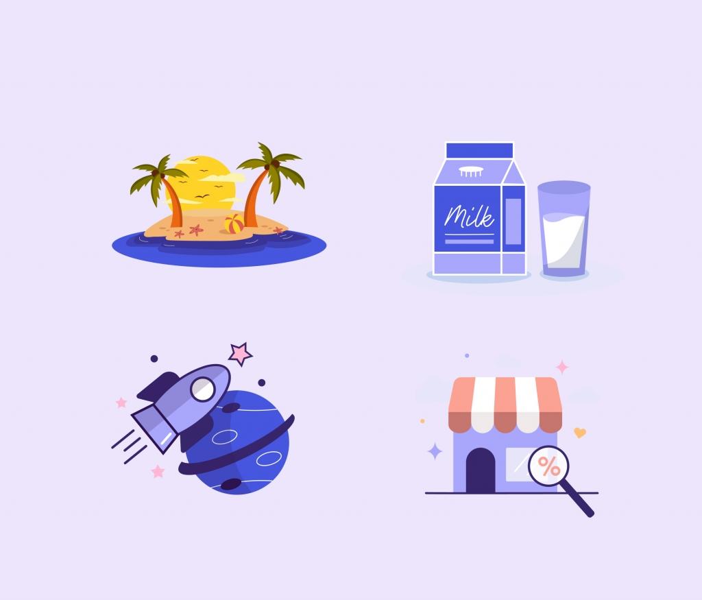 Illustration Pack Vector items