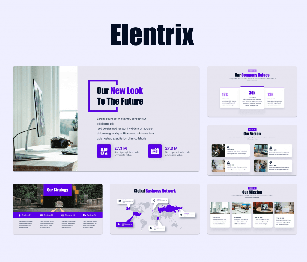 Elentrix - Company Profile Presentation Template