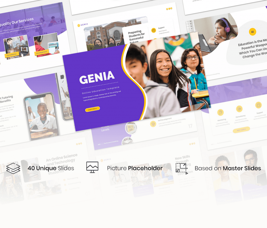 Genia – Online Education Google Slides Template