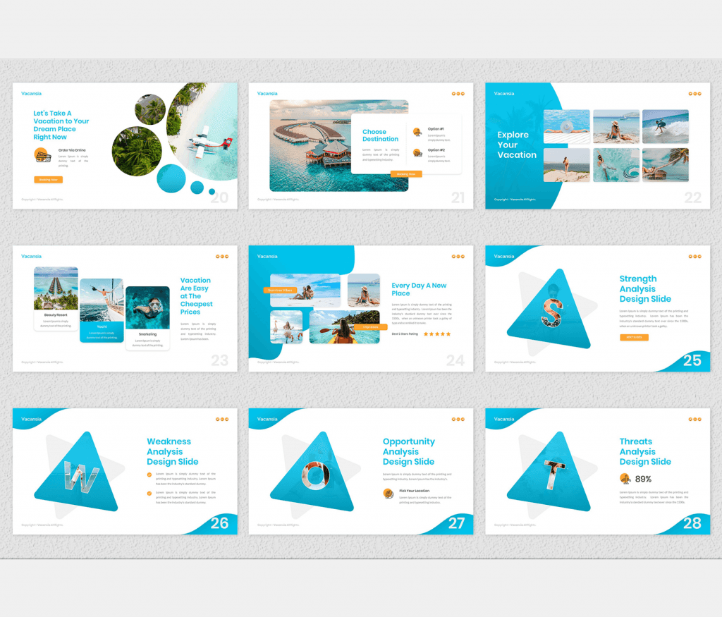 Vacansia – Travel Agency Google Slides Template