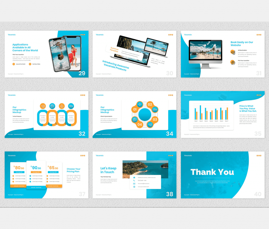 Vacansia – Travel Agency PowerPoint Template