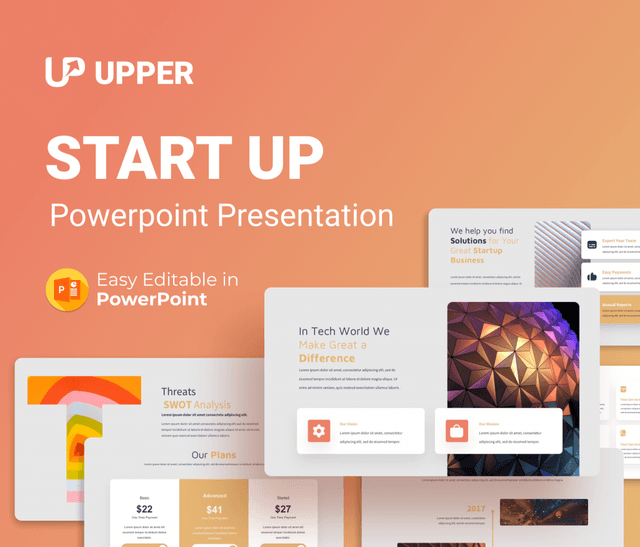 Upper -Startup PowerPoint Presentation Templates
