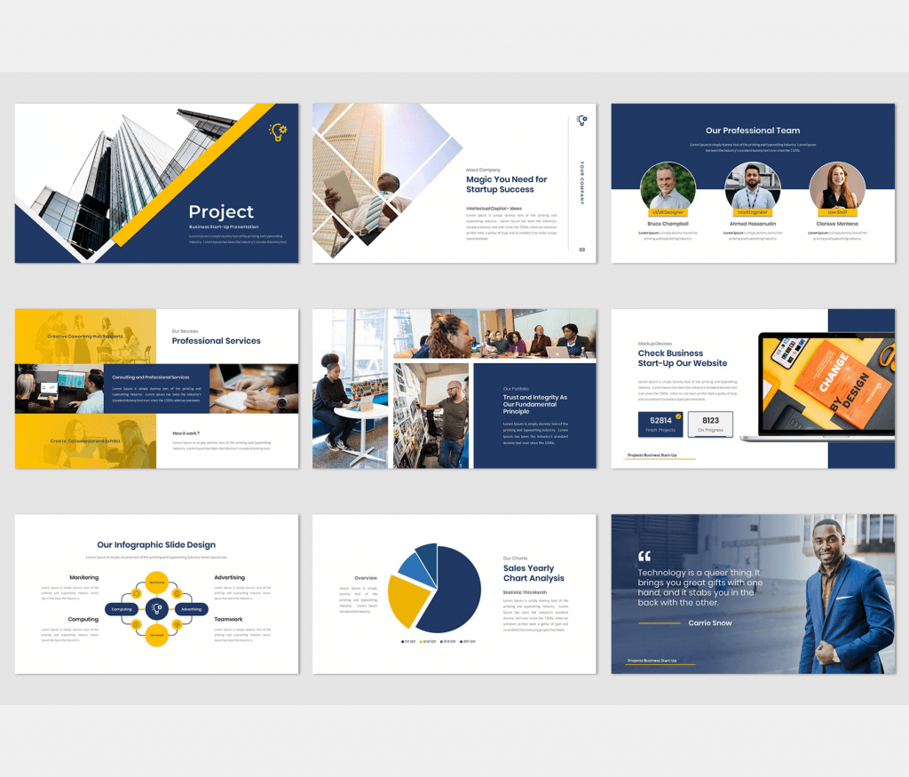 4 in 1 Business Bundle Pack-PowerPoint Presentation Template