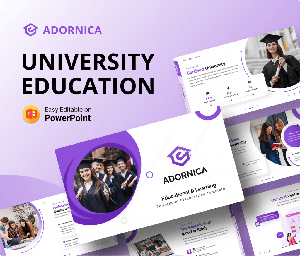 Adornica - University Education PowerPoint Presentation Template