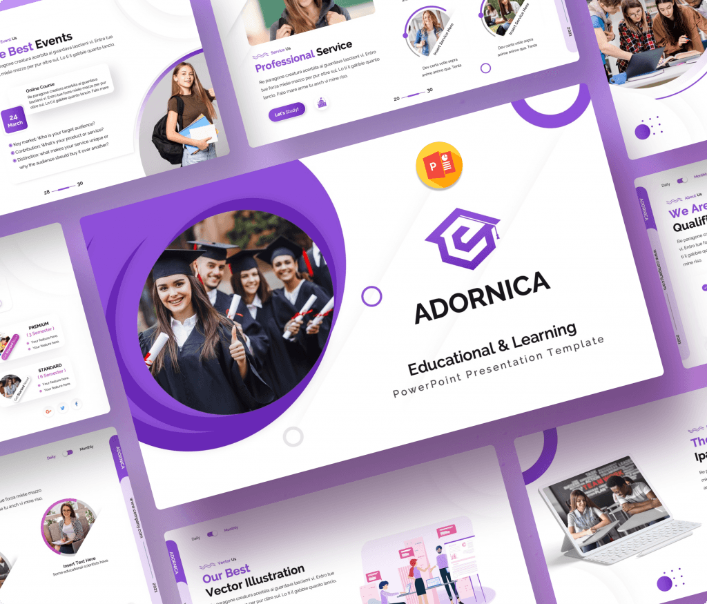 Adornica - University Education PowerPoint Presentation Template