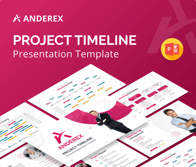 Anderex – Project Timeline PowerPoint Presentation Template