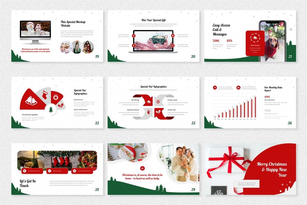 Christmassy – Christmas Themed PowerPoint Template