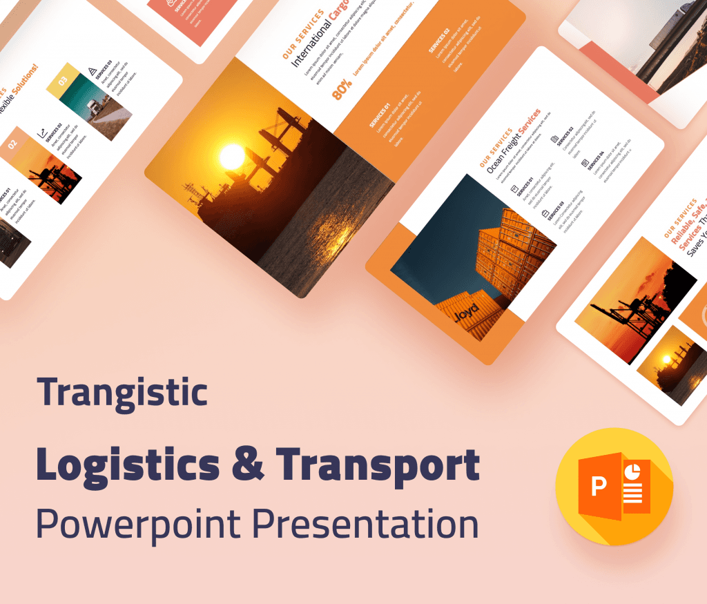 Trangistic – Logistic &amp; Transport PowerPoint Presentation Template