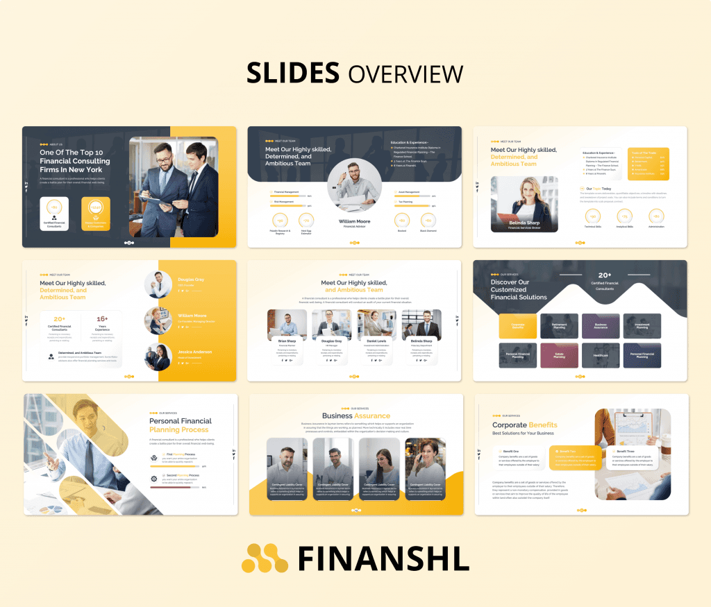 Finanshl - financial Consulting Proposal PowerPoint Presentation Template