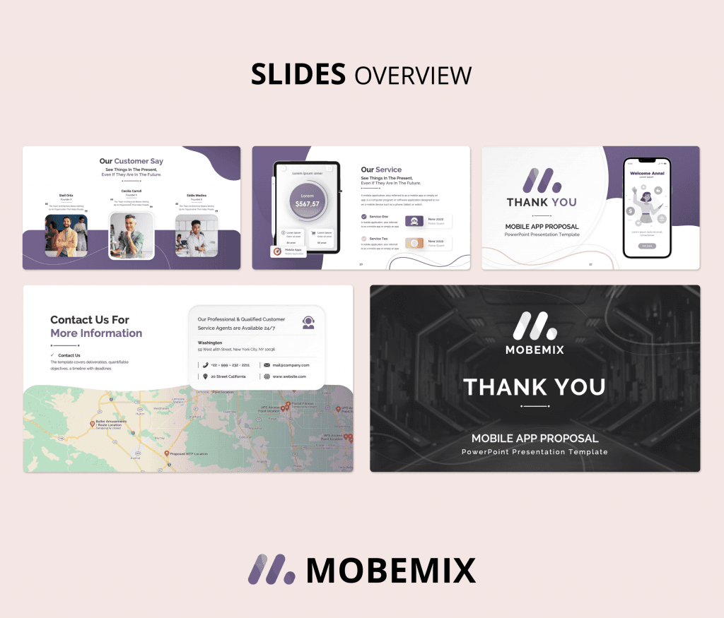MobeMix - Mobile App proposal PowerPoint Presentation Template