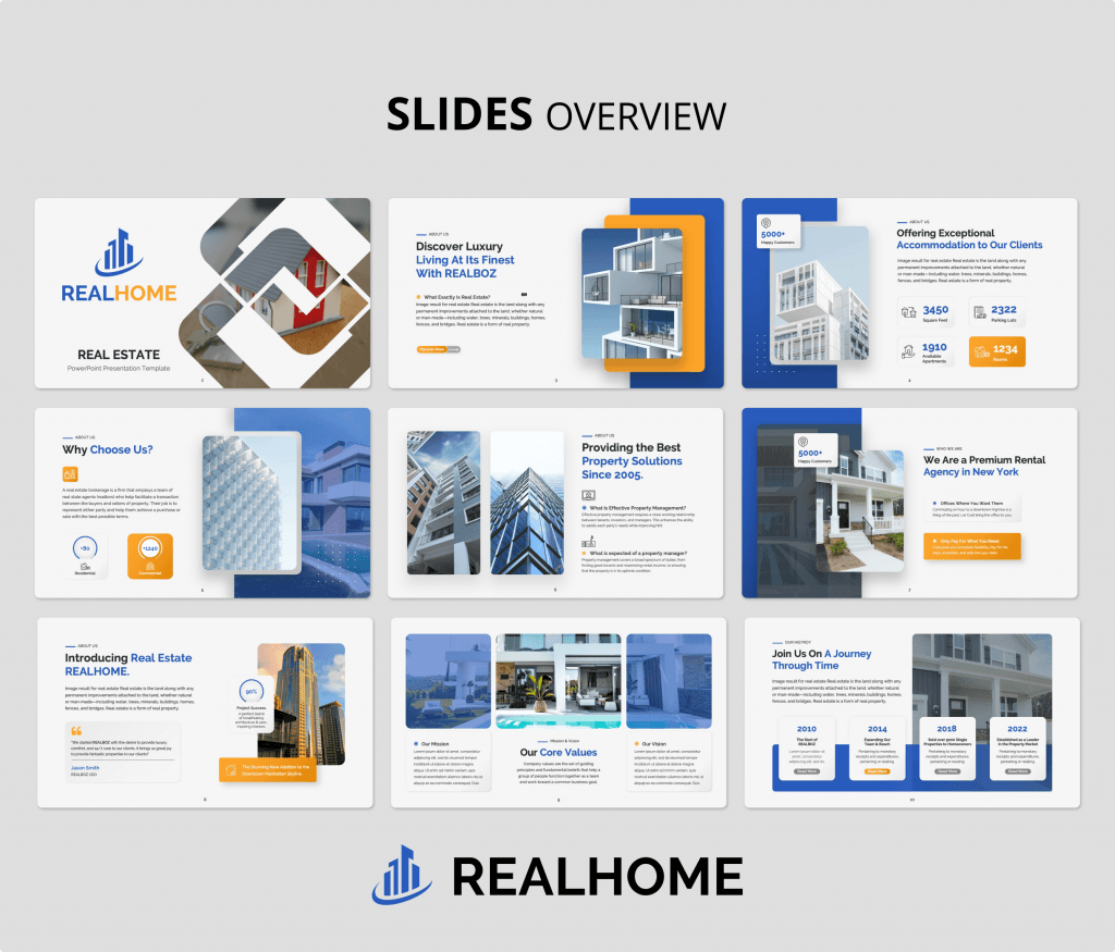 RealHome - Real Estate PowerPoint Presentation Template