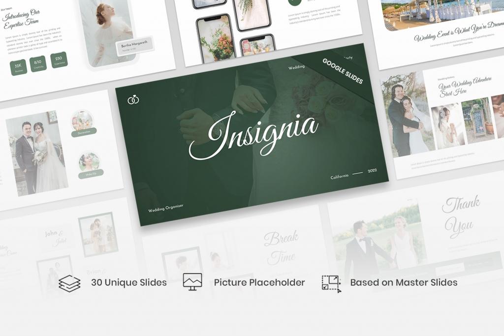 Insignia – Wedding Organizer Google Slides Template
