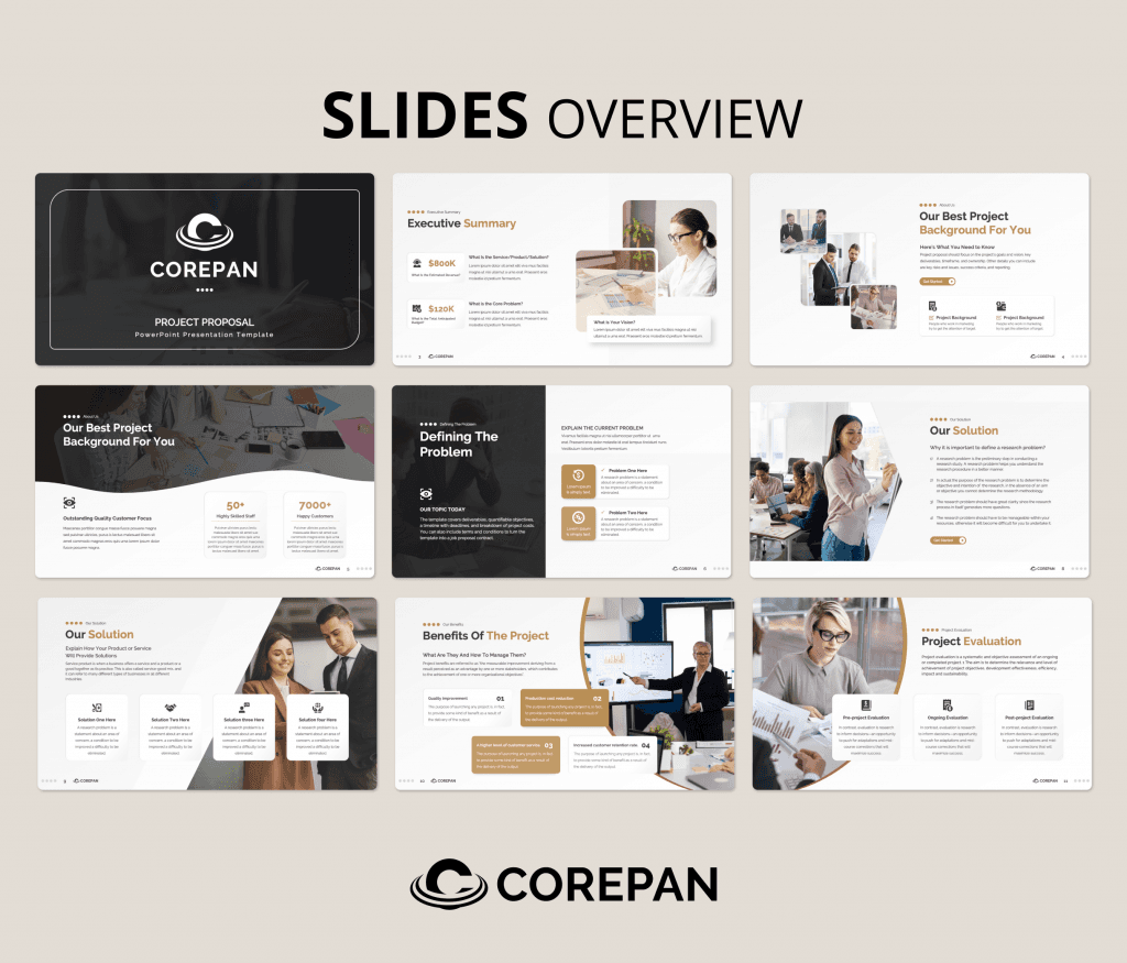 Corepan – Project Proposal PowerPoint Presentation Template