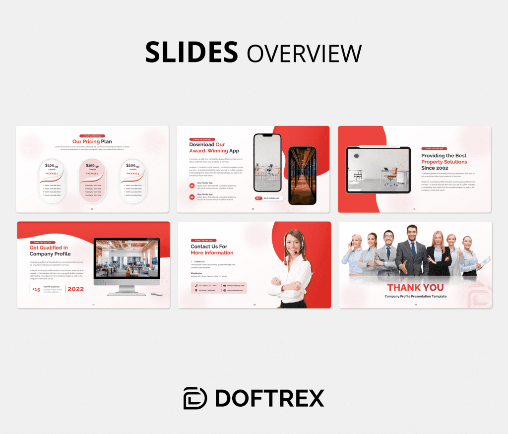 Doftrex – Company Profile PowerPoint Presentation Template