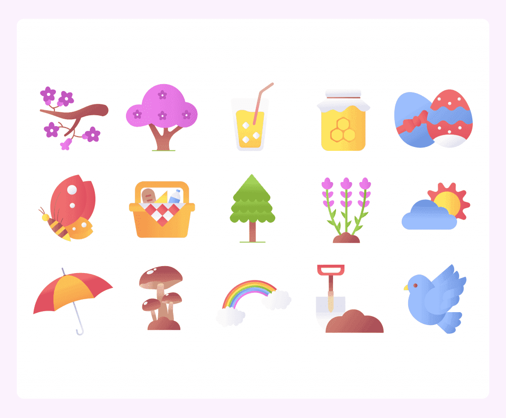 spring icons