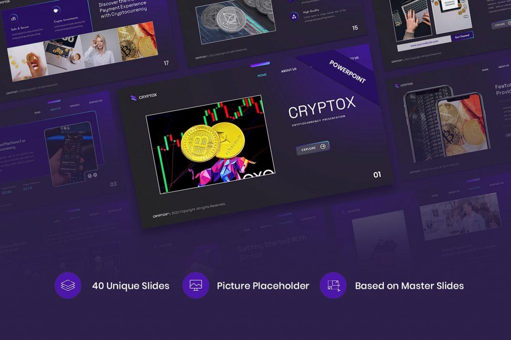 Cryptox – Cryptocurrency PowerPoint Template