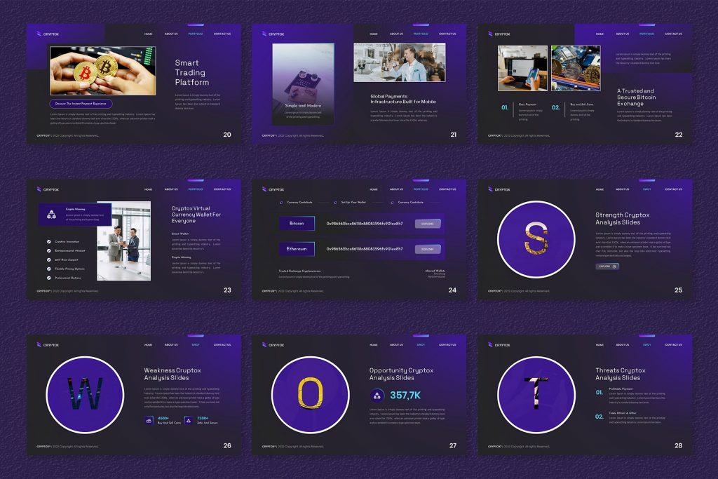 Cryptox – Cryptocurrency PowerPoint Template