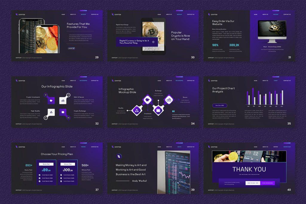 Cryptox – Cryptocurrency Google Slides Template