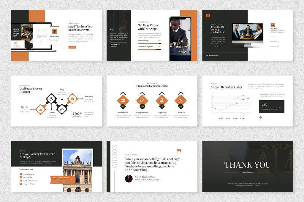 Gideon - Law Consultant PowerPoint Template