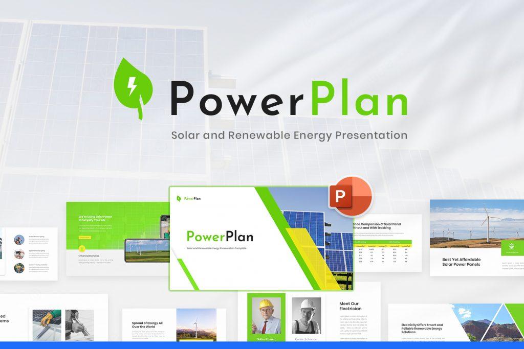 PowerPlan – Solar and Renewable Energy Presentation Template