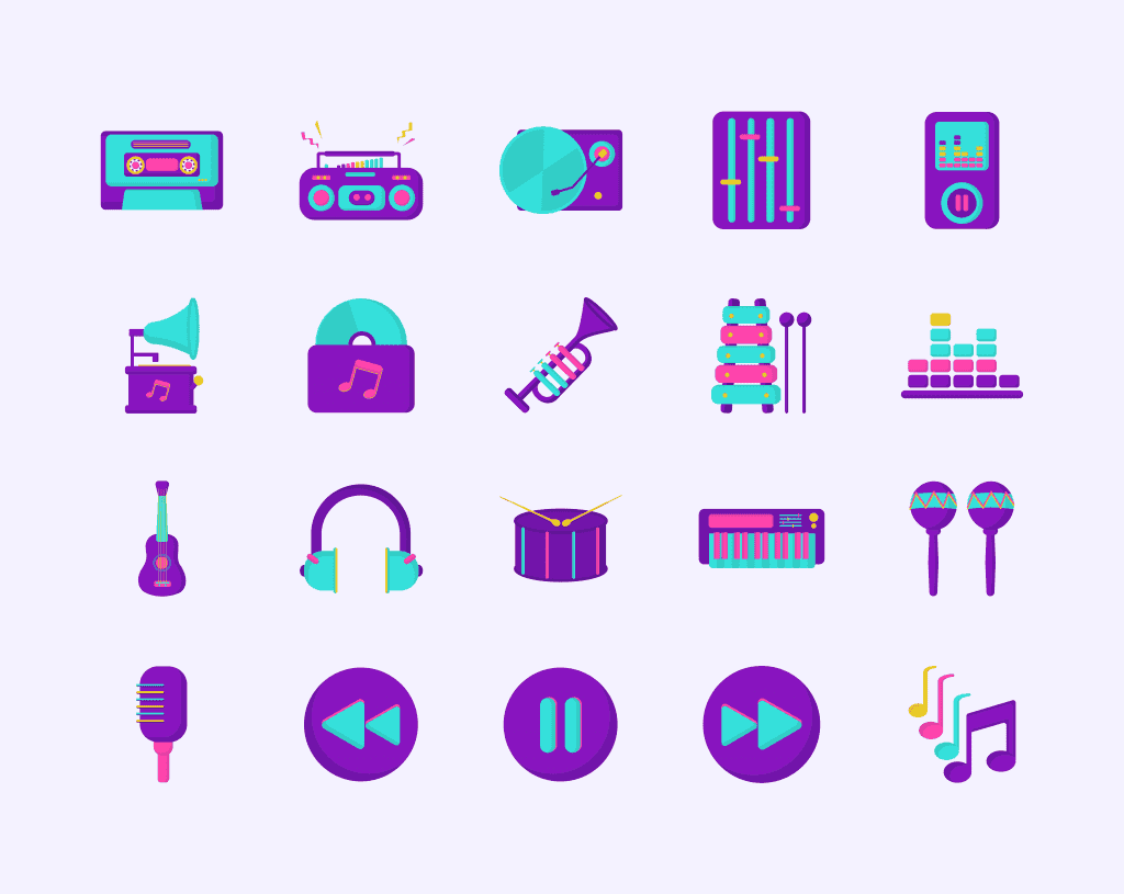 Music icons Pack