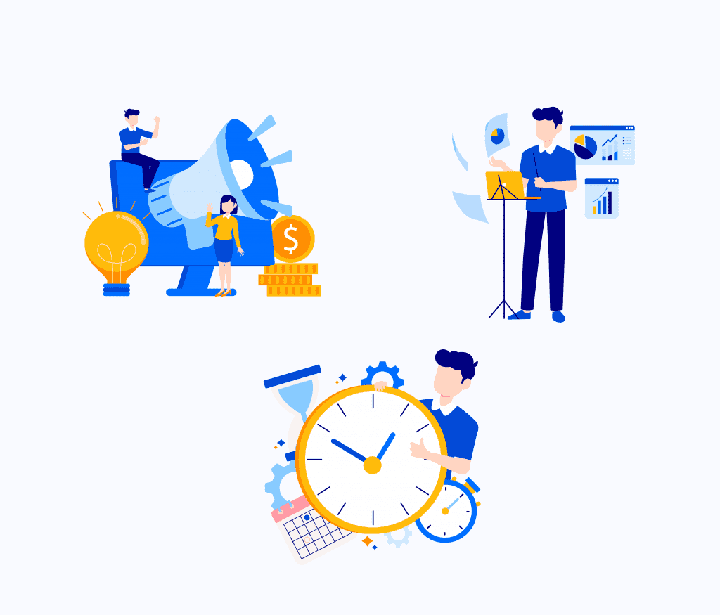 Business & Teamwork Illustration Set