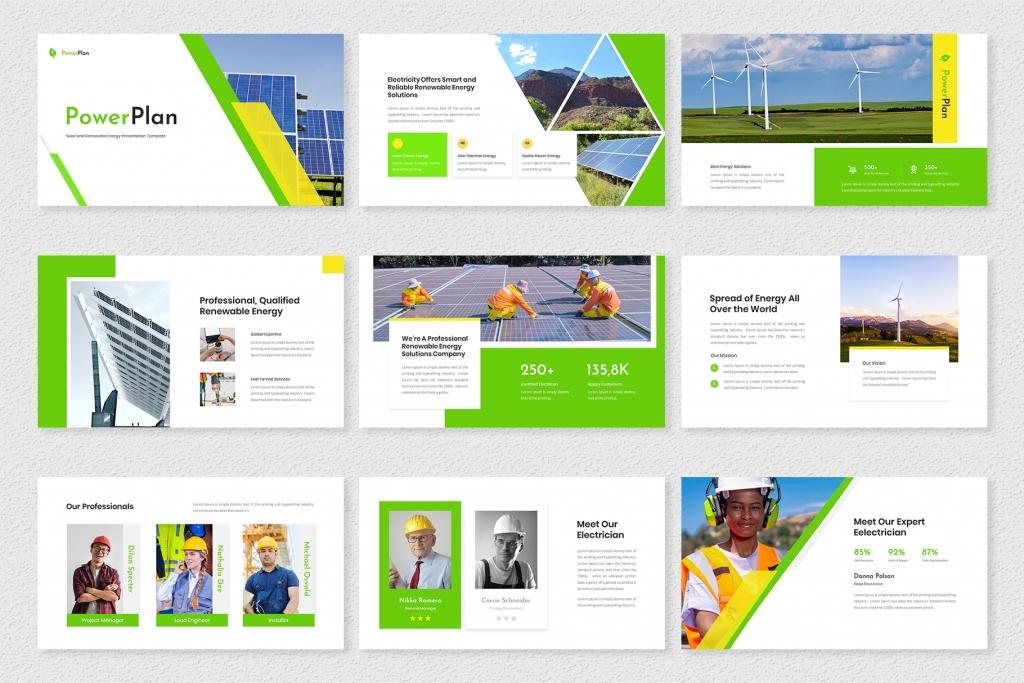 PowerPlan – Solar and Renewable Energy Presentation Template