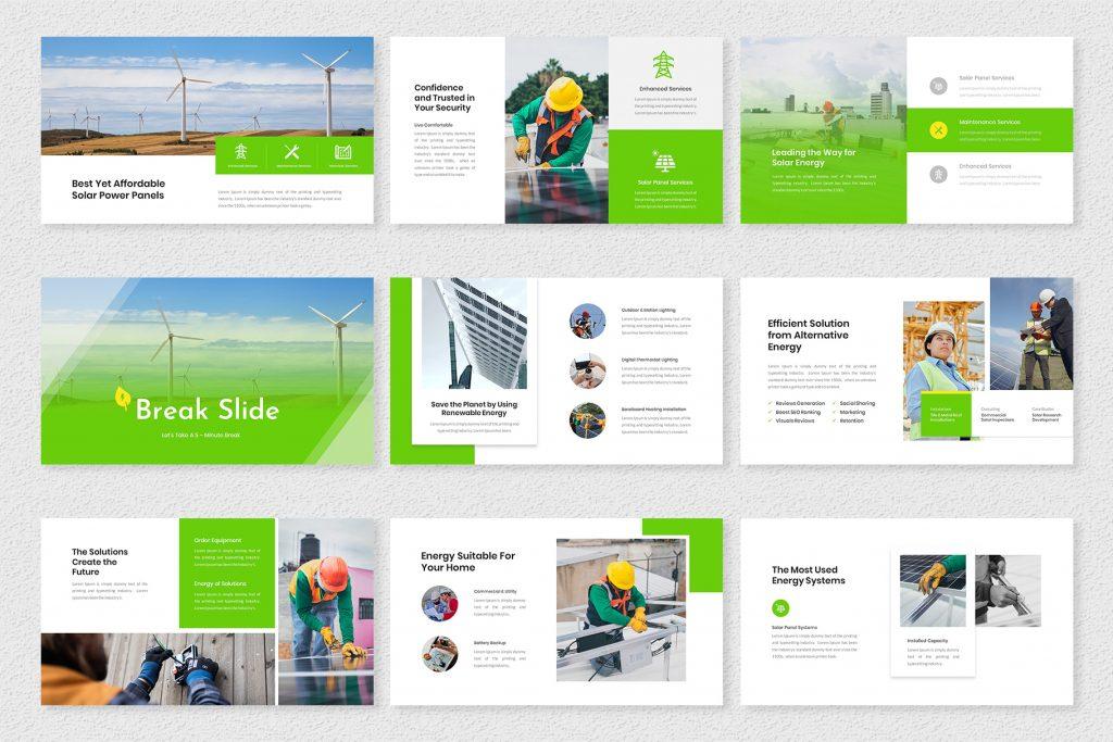 PowerPlan – Solar and Renewable Energy Google Slides Template