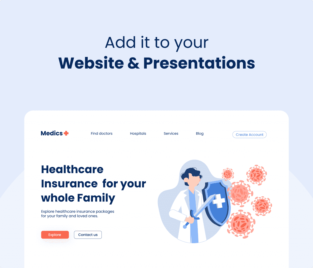 Medics – 20 Medical Vector Illustrations