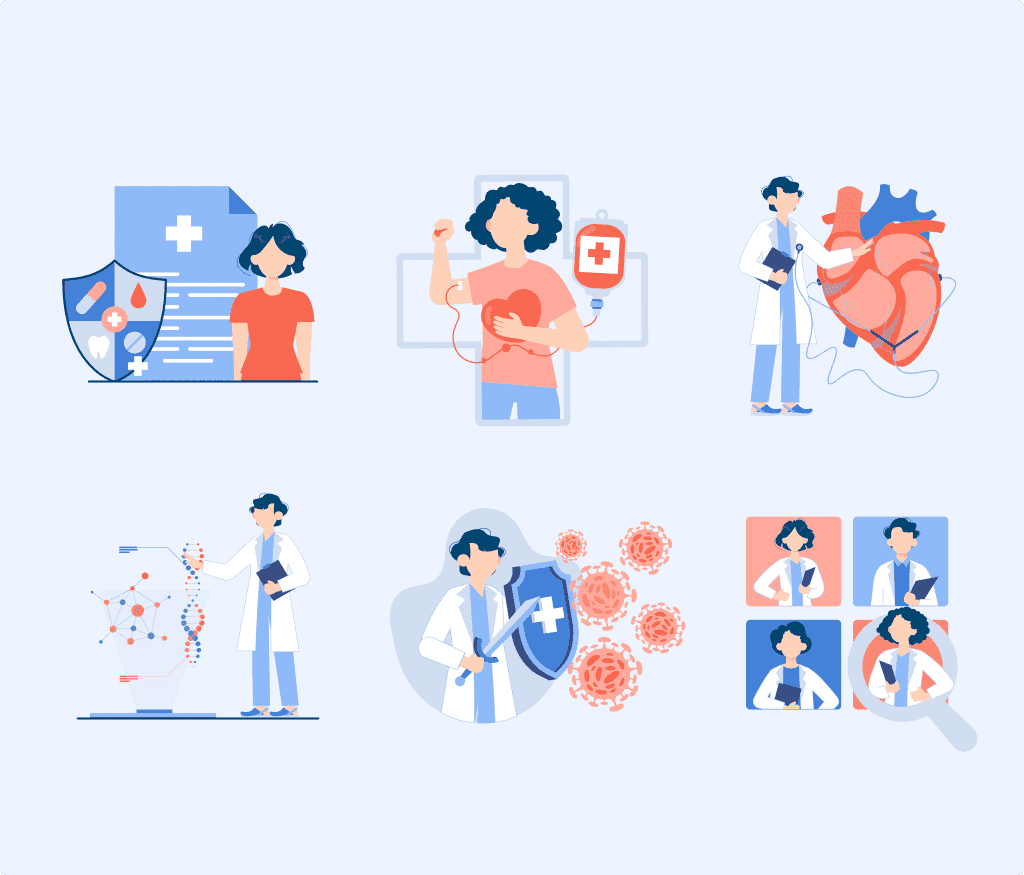 Medics – 20 Medical Vector Illustrations