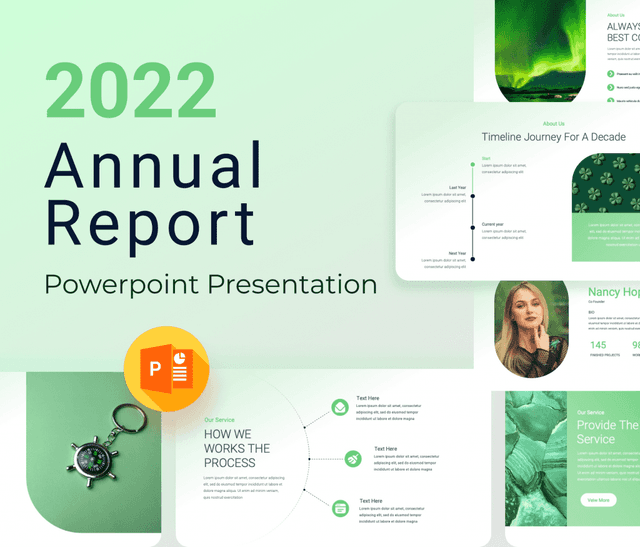 2022 Annual Report PowerPoint Presentation Template