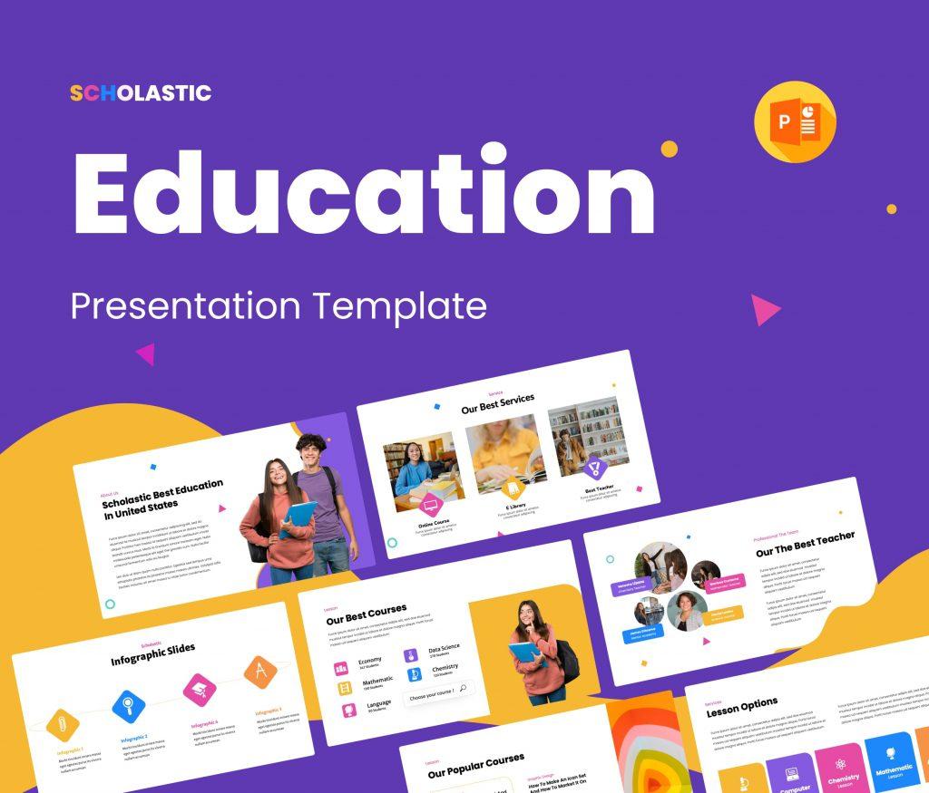 Scholastic - Education PowerPoint Presentation Template