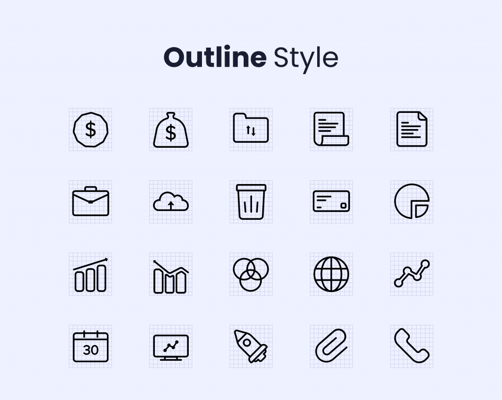 Business & Finance Icon Set