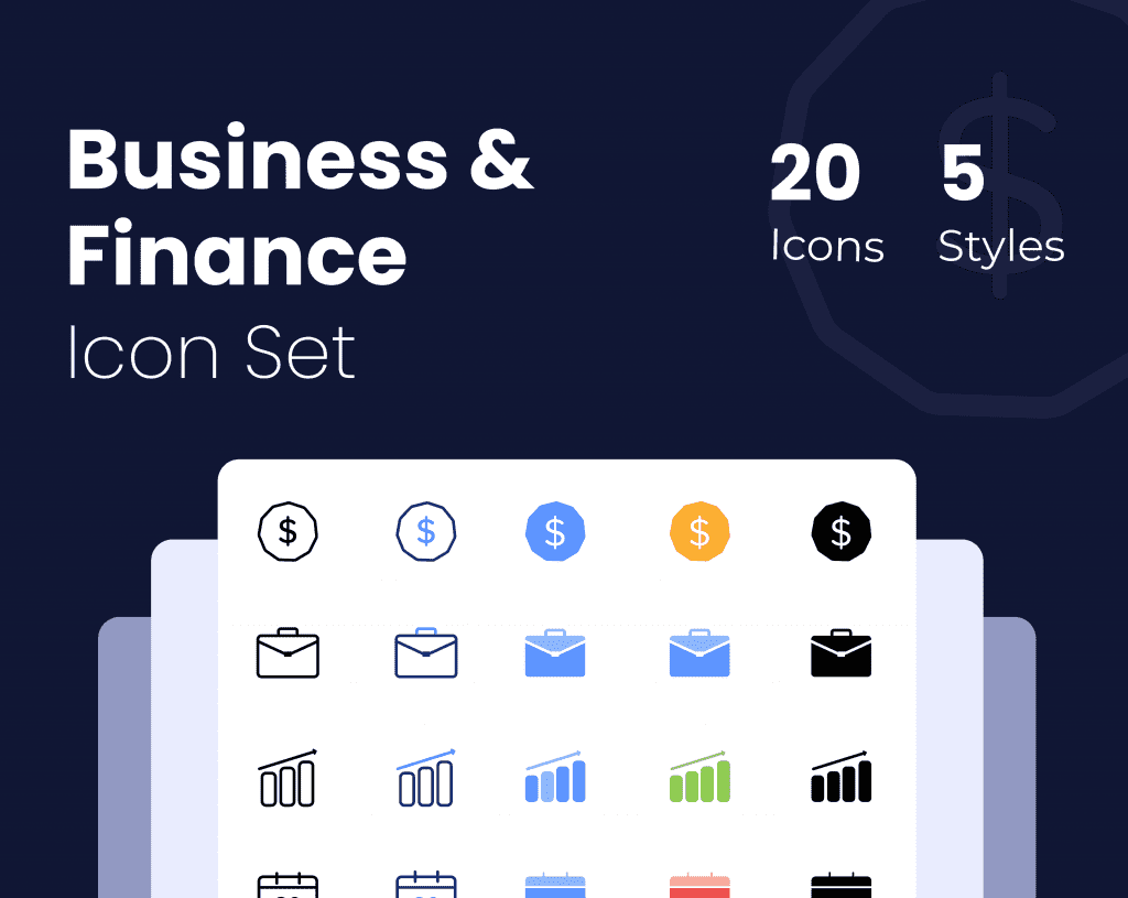 Business & Finance Icon Set