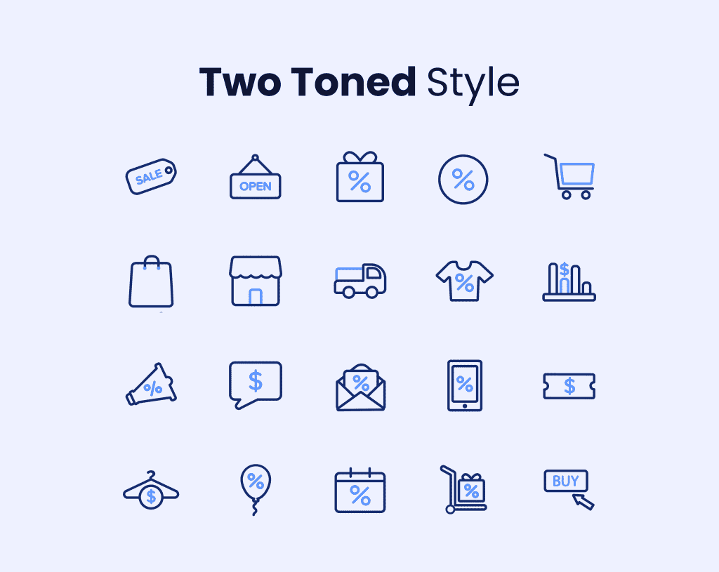 Sales & Shopping Icon Set