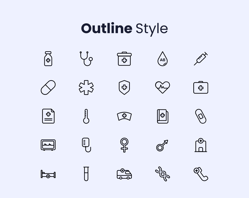 Medical & Healthcare Icon Set