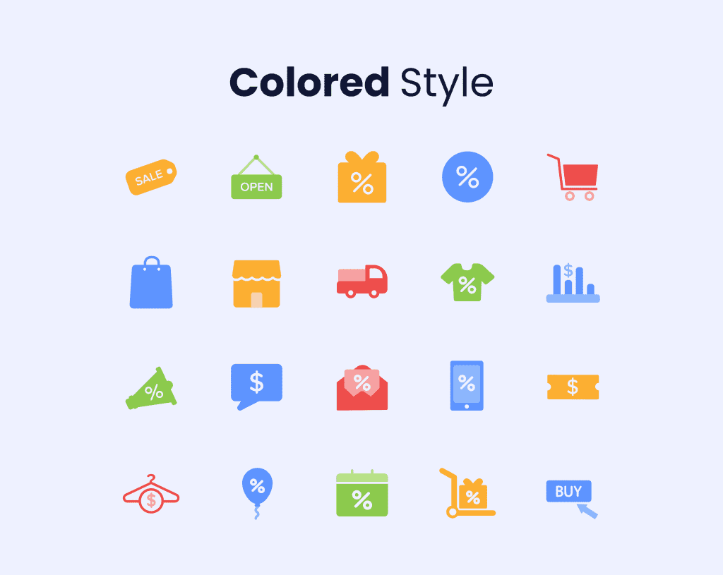 Sales & Shopping Icon Set