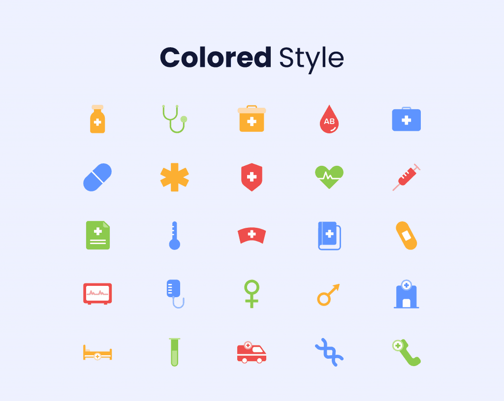 Medical & Healthcare Icon Set